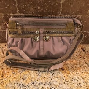 Brighton Silver & Gray Shoulder Bag